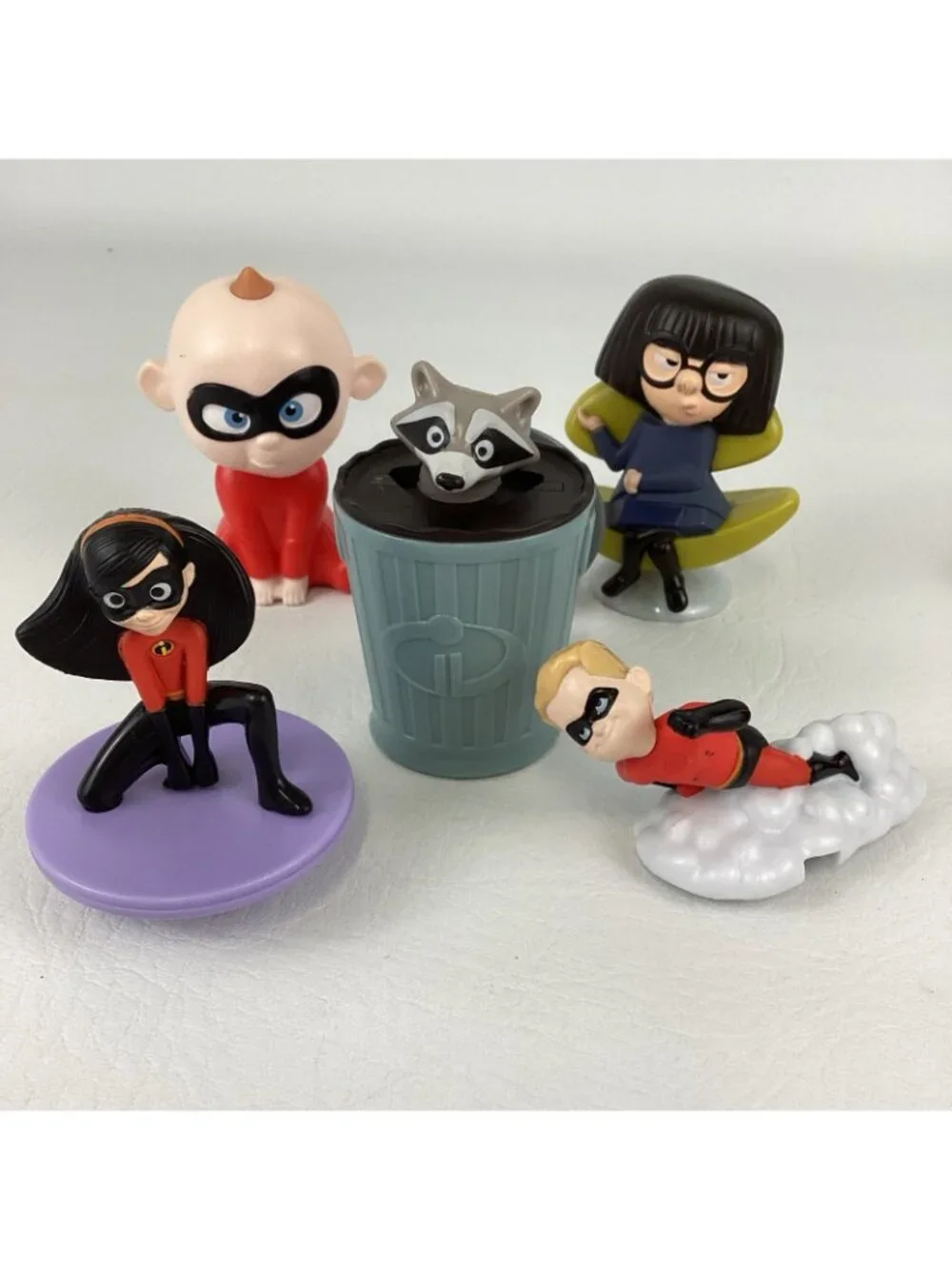 Disney Incredibles McDonalds Toy Bundle Lot Jack Dash Violet Superhero Figures